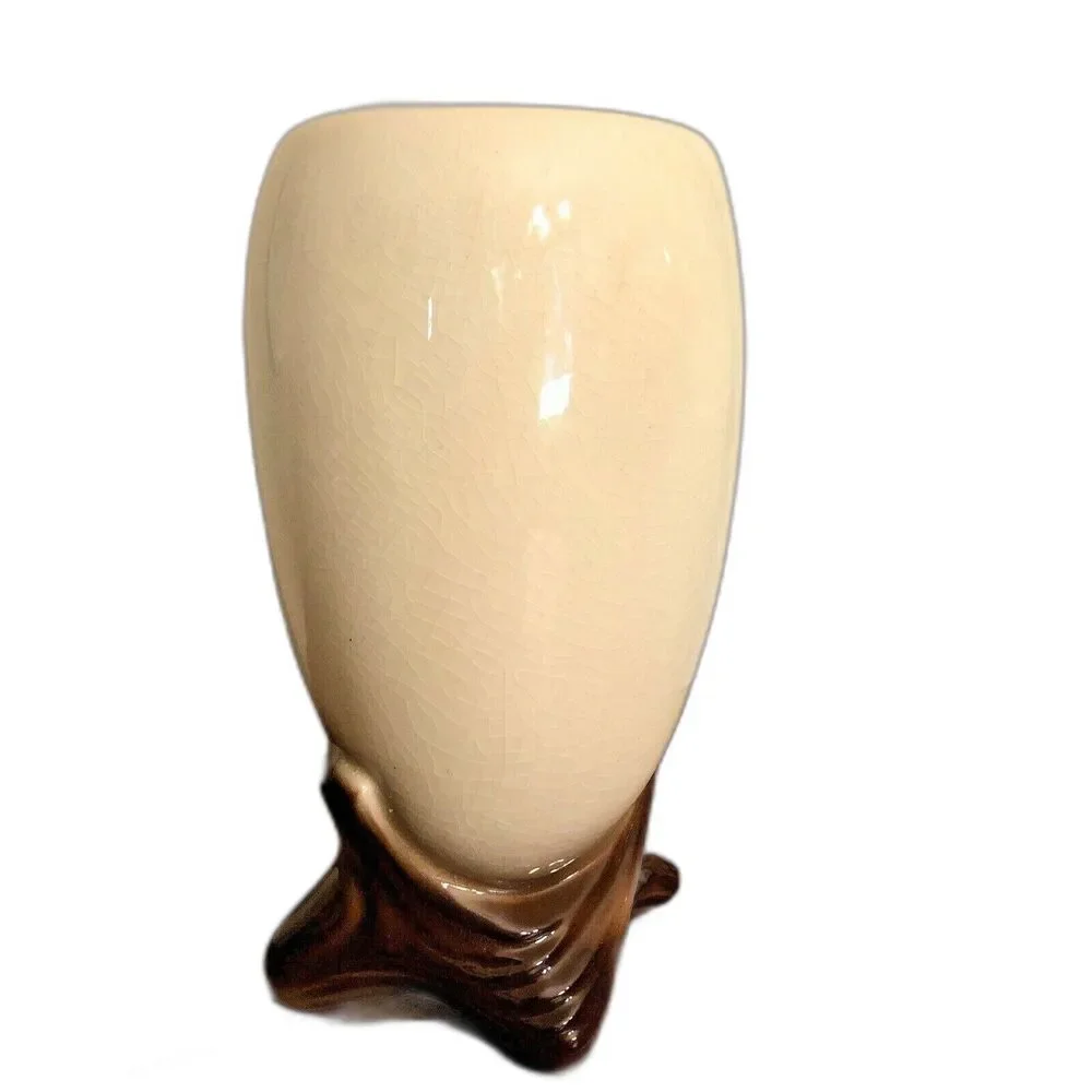 Vintage Royal Copley Tri-Footed Vase Philodendron Art Deco Planter 7.5
